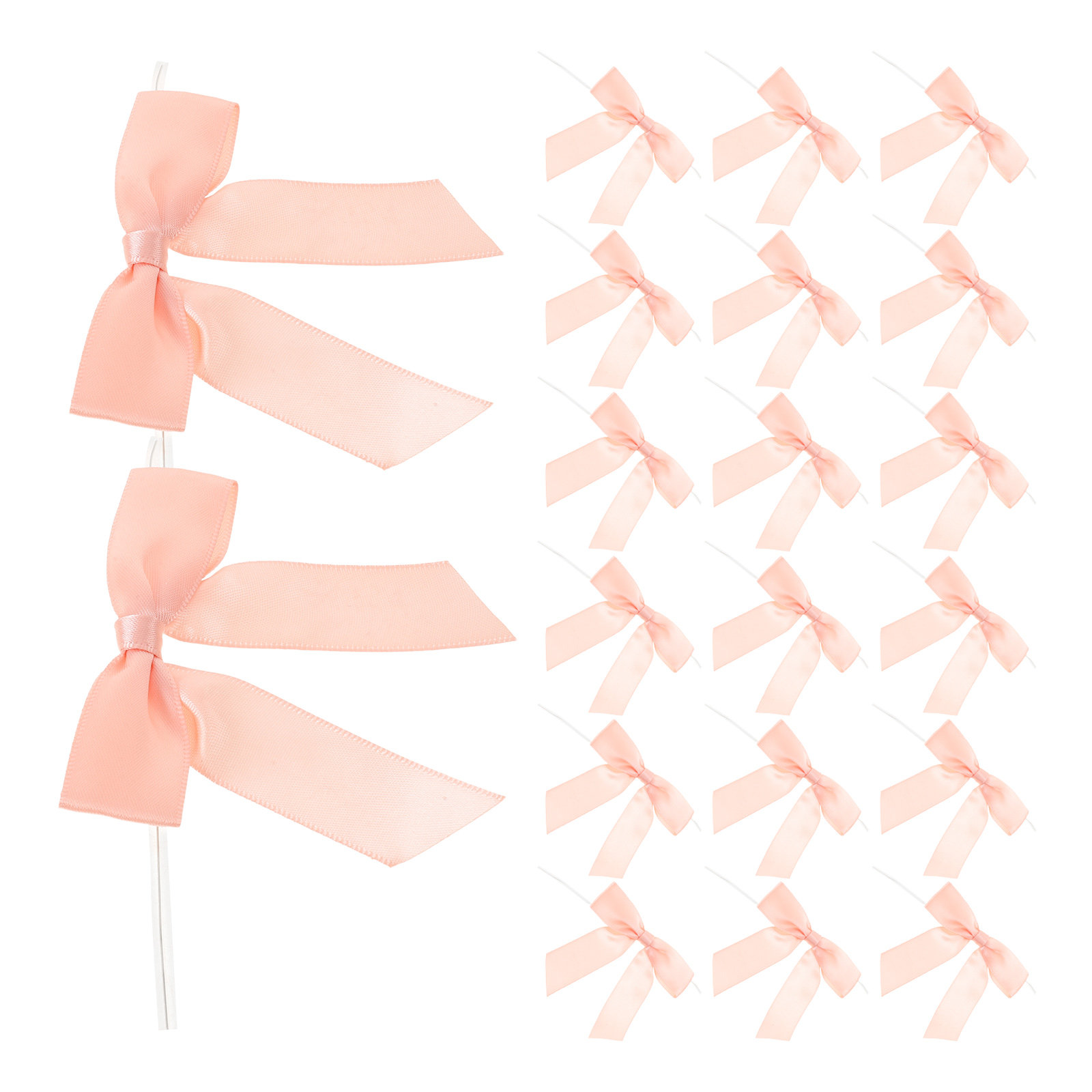 Wedding Decoration Supply - 50Pcs Decorative Satin Ribbon Bowknot Mini