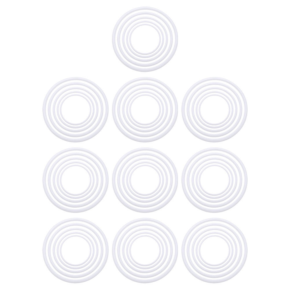 60Pcs Dream Catcher Rings Whit - Wedding Supply Decor 评论和价格