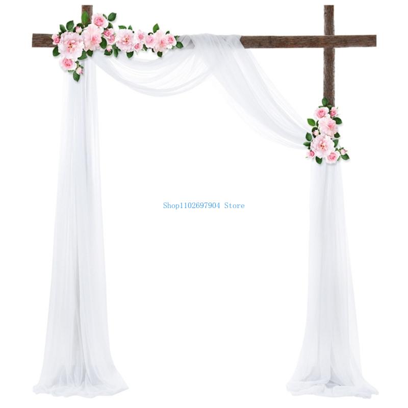 N7YF Romance Pearls Arch Backd - Wedding Backdrop Curtain 评论和价格