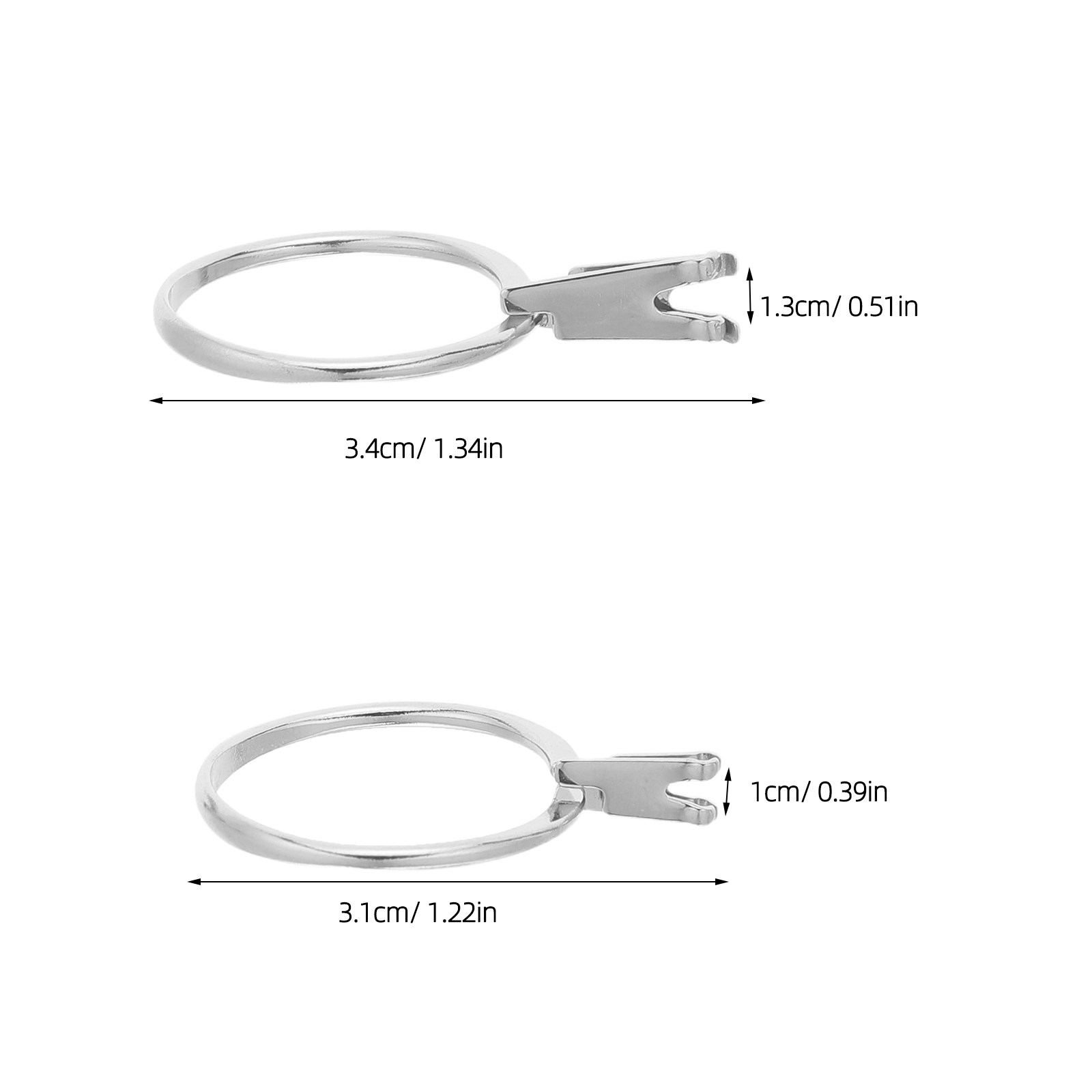 2Pcs Adjustable Gemstone Prong - Wedding Support 评论和价格