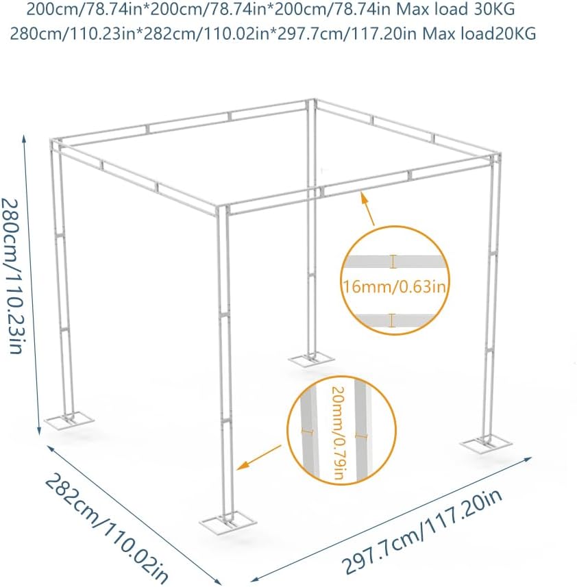 Heavy Wedding Backdrop Stand K - Wedding Support 评论和价格