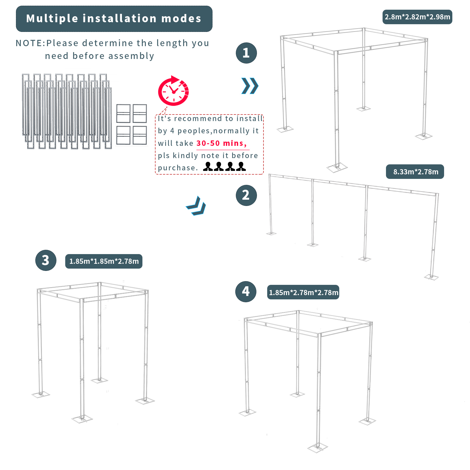 Heavy Wedding Backdrop Stand K - Wedding Support 评论和价格