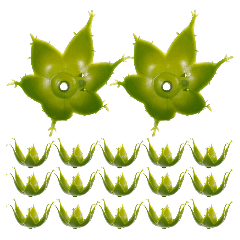 60Pcs Green Plastic Rose Sepal - Wedding Support 评论和价格