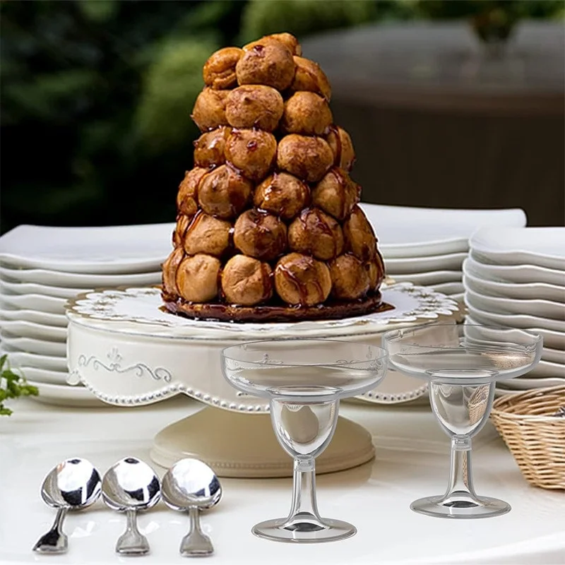 20PCS 5oz Plastic Disposable C - Champagne Tower Set 评论和价格
