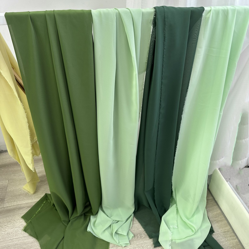 Olive Avocado Green Chiffon Fa - Wedding Backdrop Curtain 评论和价格