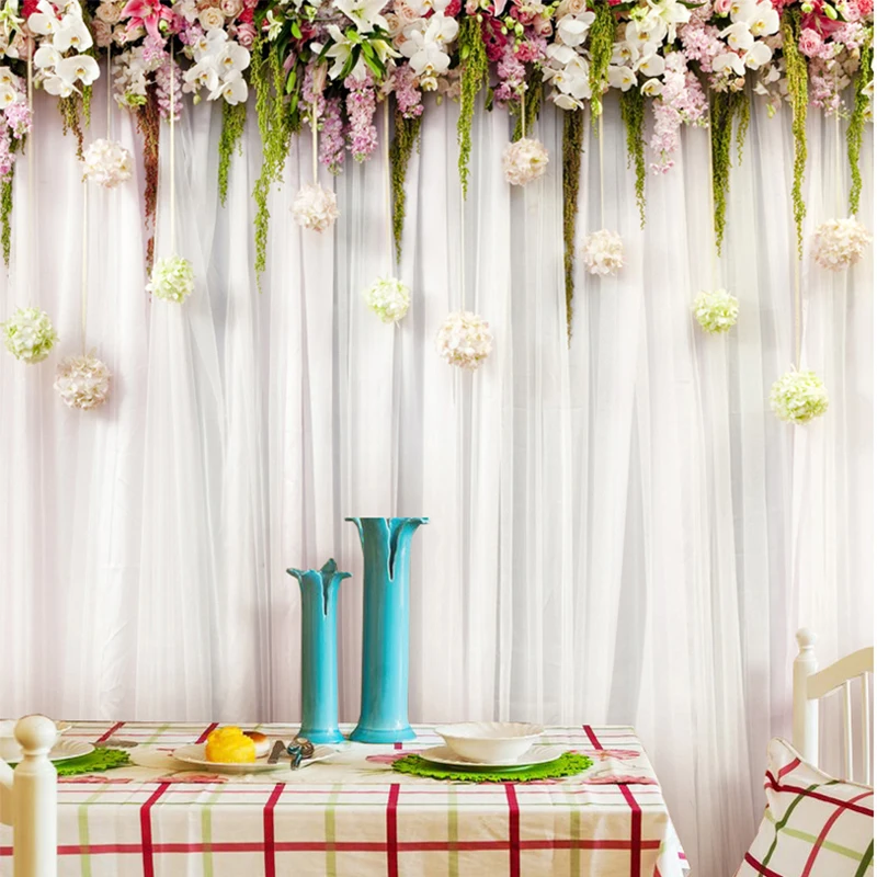 Custom Wall Cloth Fashion Flow - Wedding Backdrop Curtain 评论和价格
