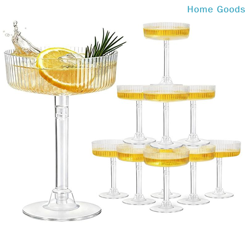 preferred10Pcs Reusable Clear  - Champagne Tower Set 评论和价格