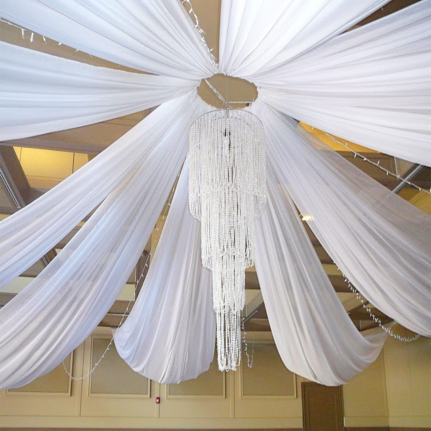Wedding Arch Ceiling Drape Roo - Wedding Backdrop Curtain 评论和价格