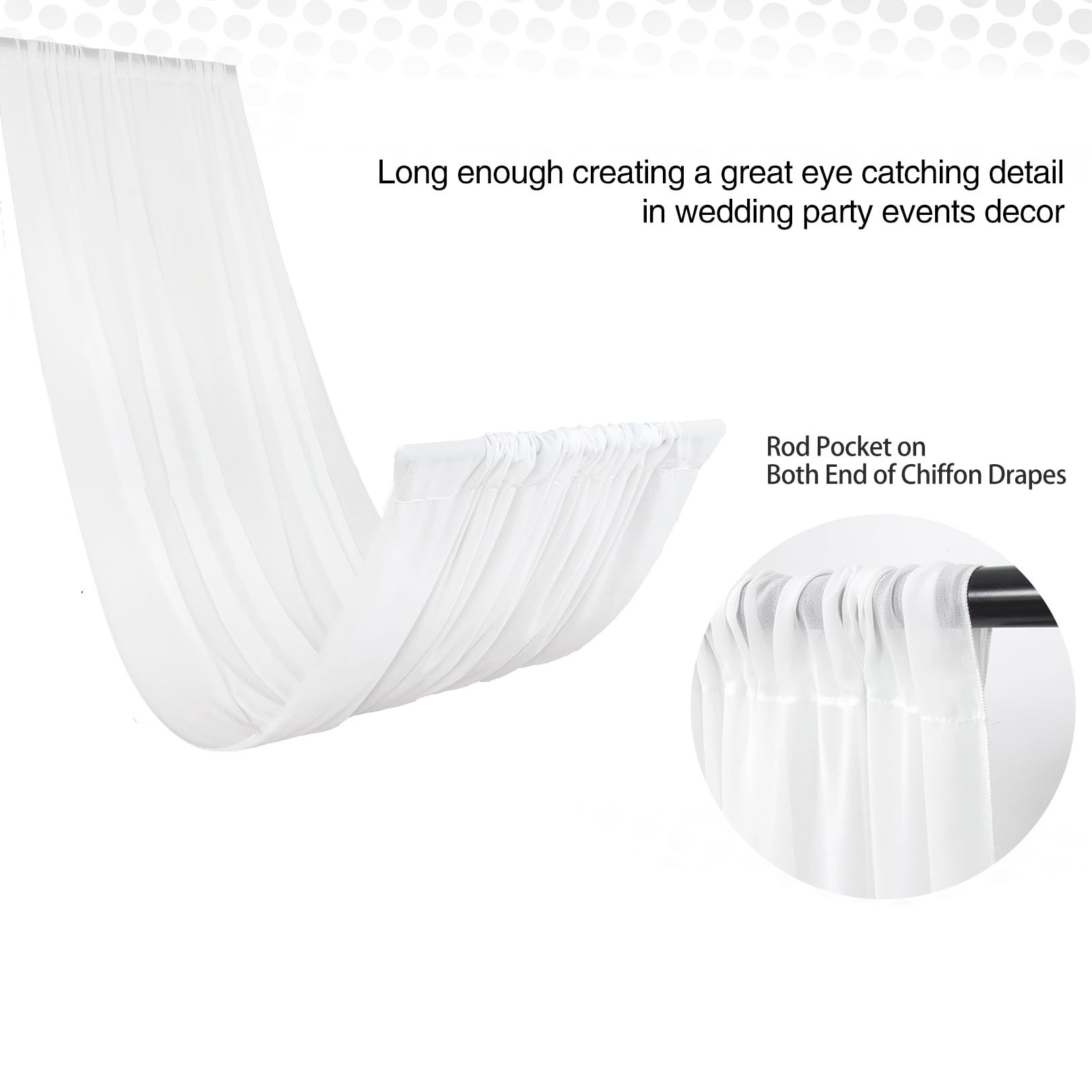 Wedding Arch Ceiling Drape Roo - Wedding Backdrop Curtain 评论和价格