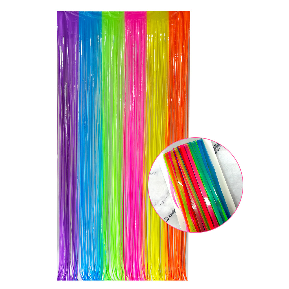 Multi-Color Glow in the Dark F - Wedding Backdrop Curtain 评论和价格