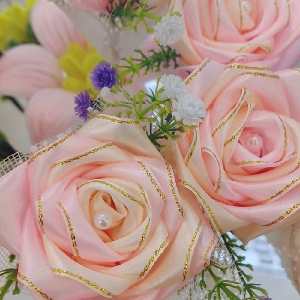 Premium Gold Edge Ribbon 4cm F - Wedding Package Gold 评论和价格
