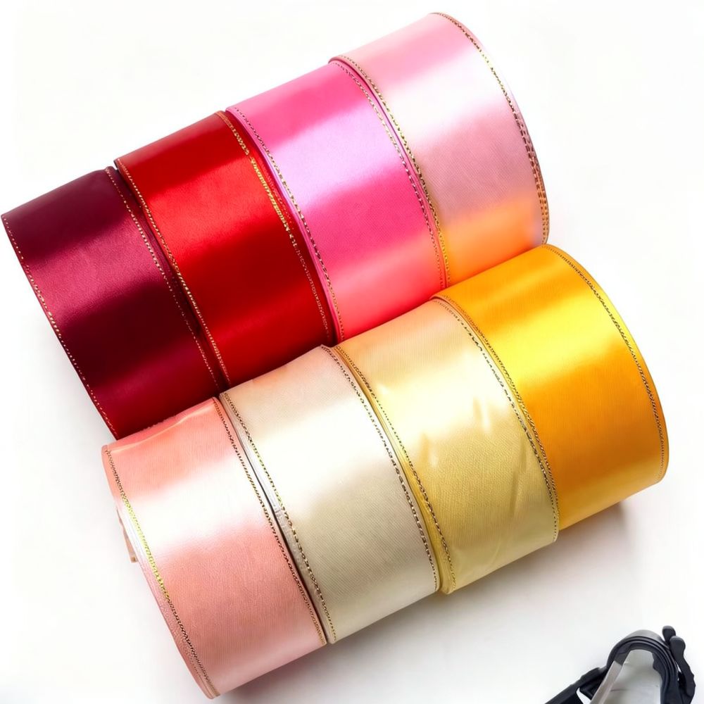 Premium Gold Edge Ribbon 4cm F - Wedding Package Gold 评论和价格
