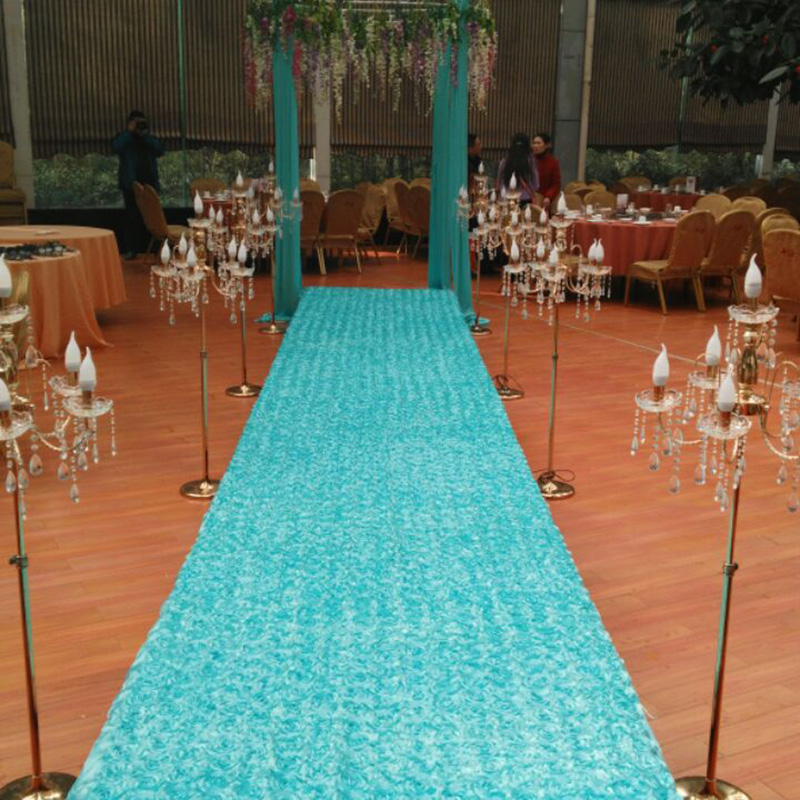 10Yard Satin Fabric 3D Rose Fl - Wedding Backdrop Curtain 评论和价格
