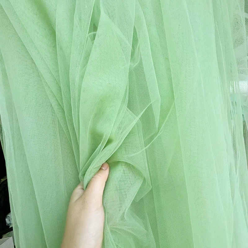Vintage Green Stretch Tulle Fa - Wedding Backdrop Curtain 评论和价格