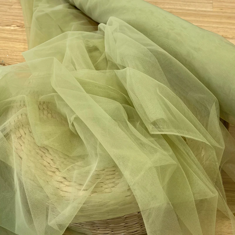 Vintage Green Stretch Tulle Fa - Wedding Backdrop Curtain 评论和价格