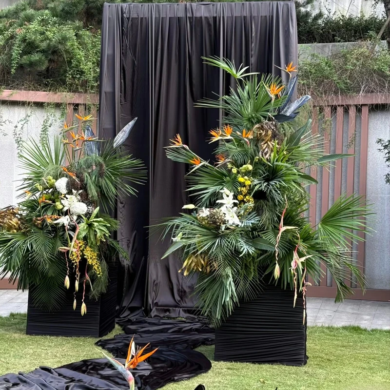 Red Coffee Pearlescent Champag - Wedding Backdrop Curtain 评论和价格