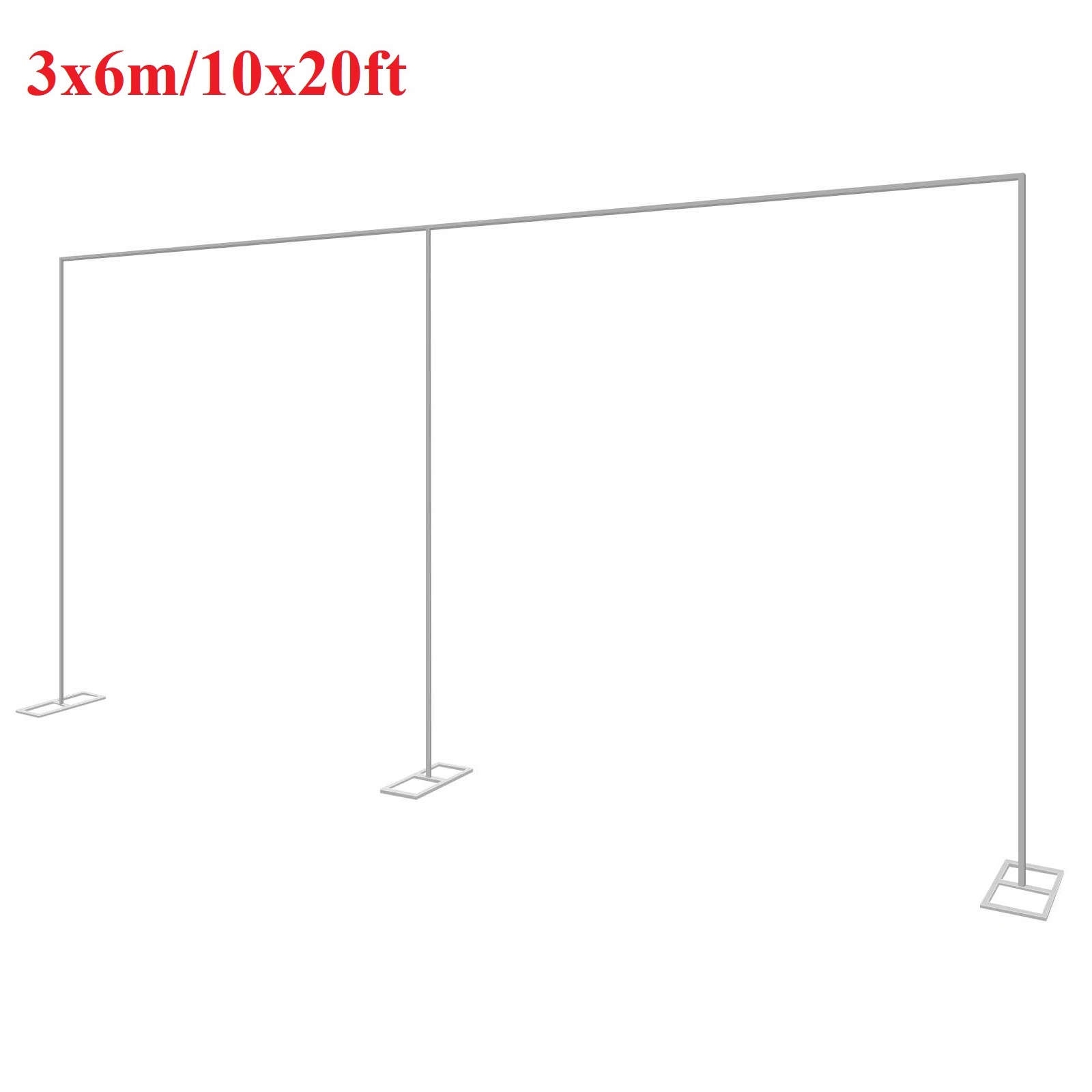 3x6m/10x20ft Metal Wedding Arc - Wedding Backdrop Curtain 评论和价格