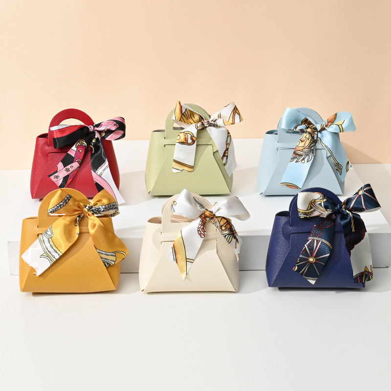 10Pcs Leather Blue Gift Bags W - Wedding Supply List 评论和价格