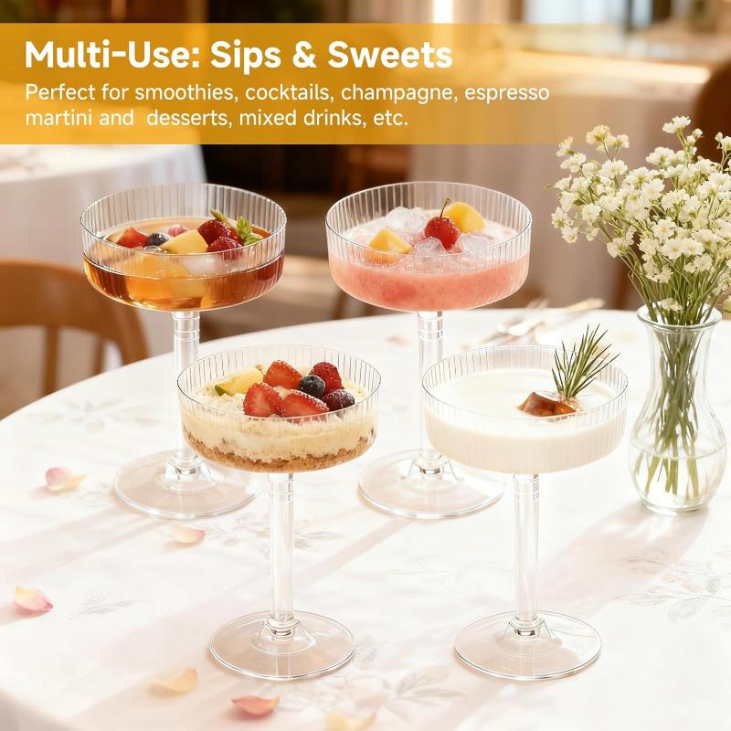 10Pcs Shatterproof Plastic Mar - Champagne Tower Set 评论和价格