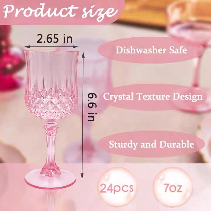 Acrylic champagne glasses, pla - Champagne Tower Set 评论和价格