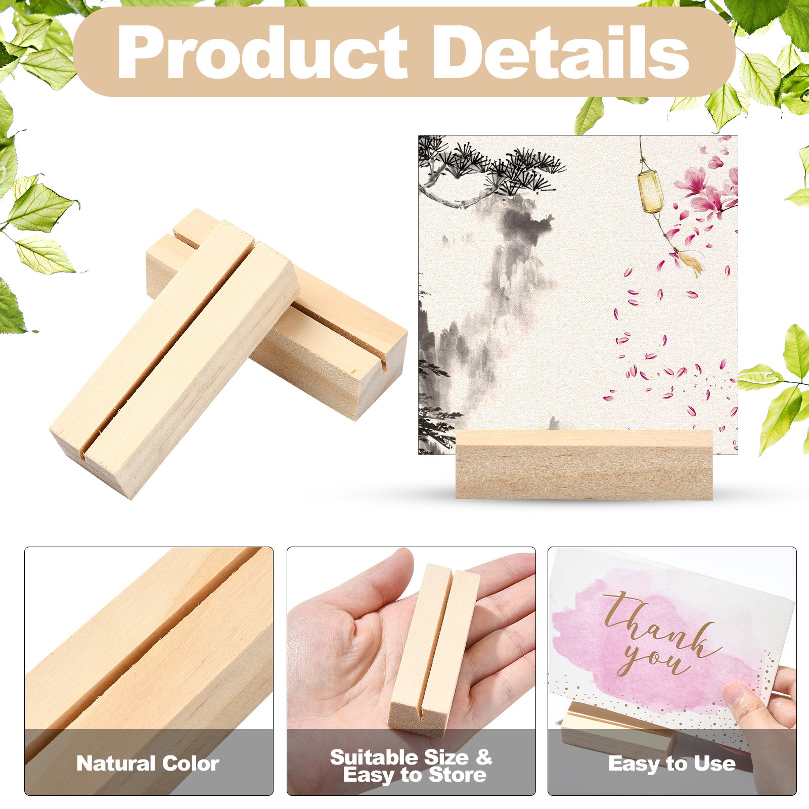20Pcs 4 Styles Wooden Place Ca - Place Card Holder 评论和价格
