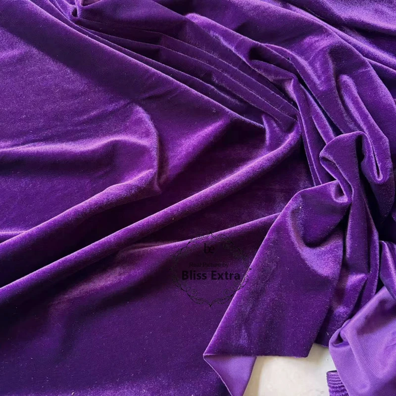 Purple Soft Velvet Fabric Drap - Wedding Backdrop Curtain 评论和价格