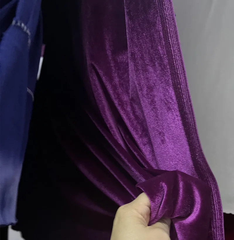 Purple Soft Velvet Fabric Drap - Wedding Backdrop Curtain 评论和价格